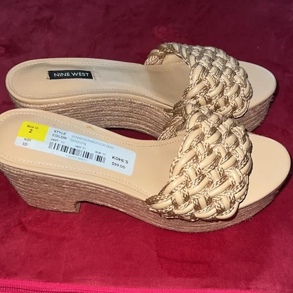 Nine West Roxana Espadrille Platform Sandal.  Size 10.  New without box. - Picture 8 of 12
